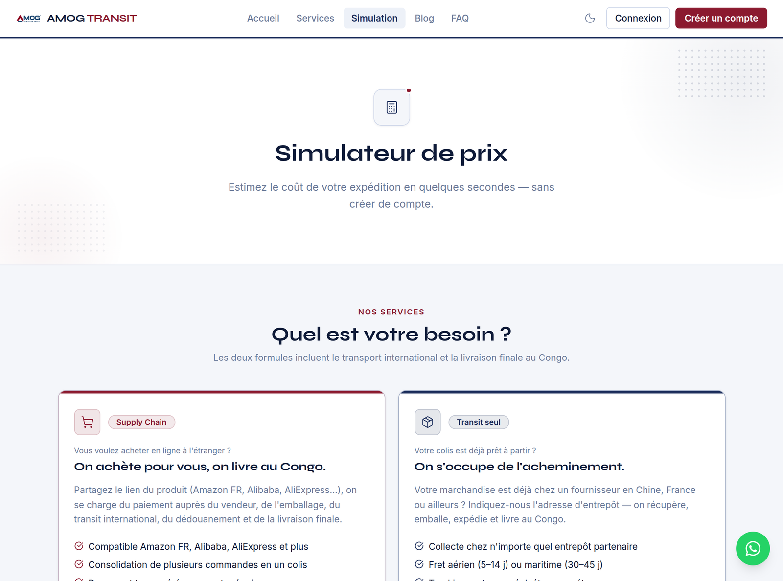 Screenshot 3 de Amog Transit - Plateforme Logistique Multi-Corridors